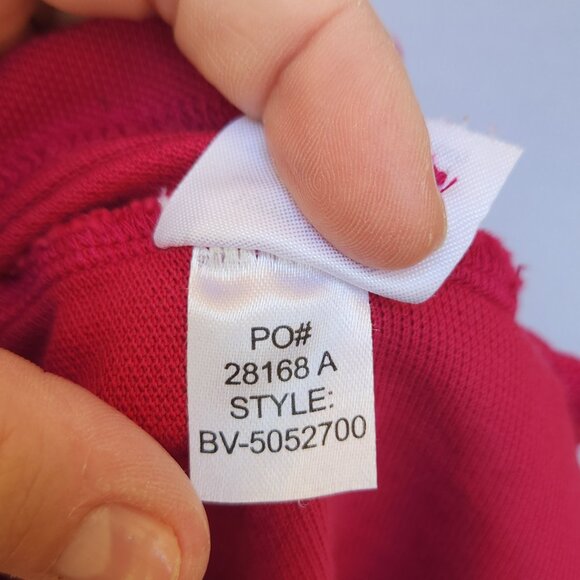 Beval Fuchsia Pink Polo Shirt Basic Top 100% Cotton Short Sleeves Solid - Picture 12 of 12